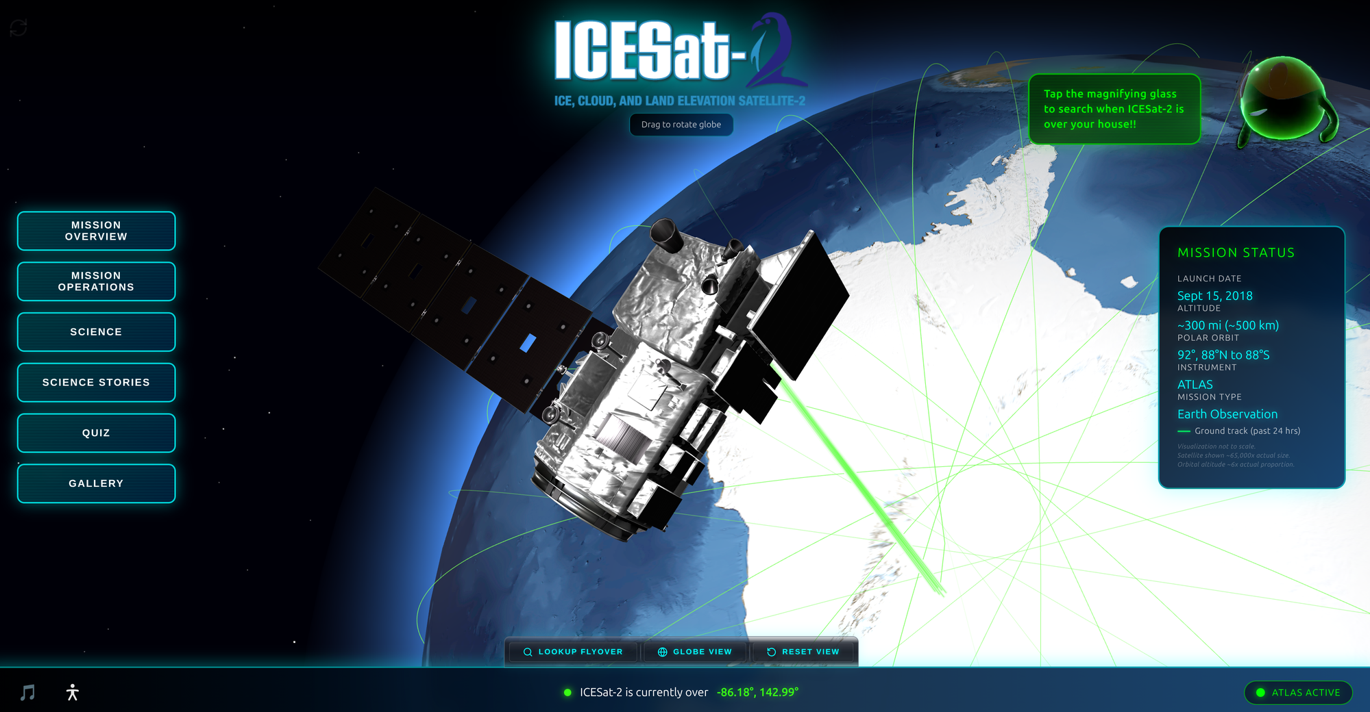 ICESat-2 Touchscreen Installation