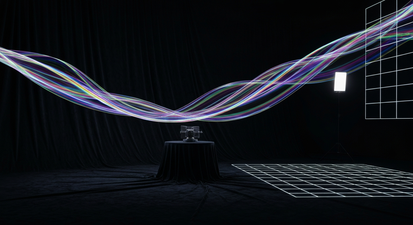 Projection-mapped show with real-time visual effects