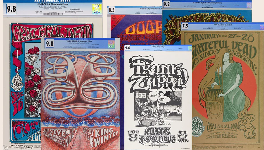 PAE founder with CGC-graded Euphoria concert poster