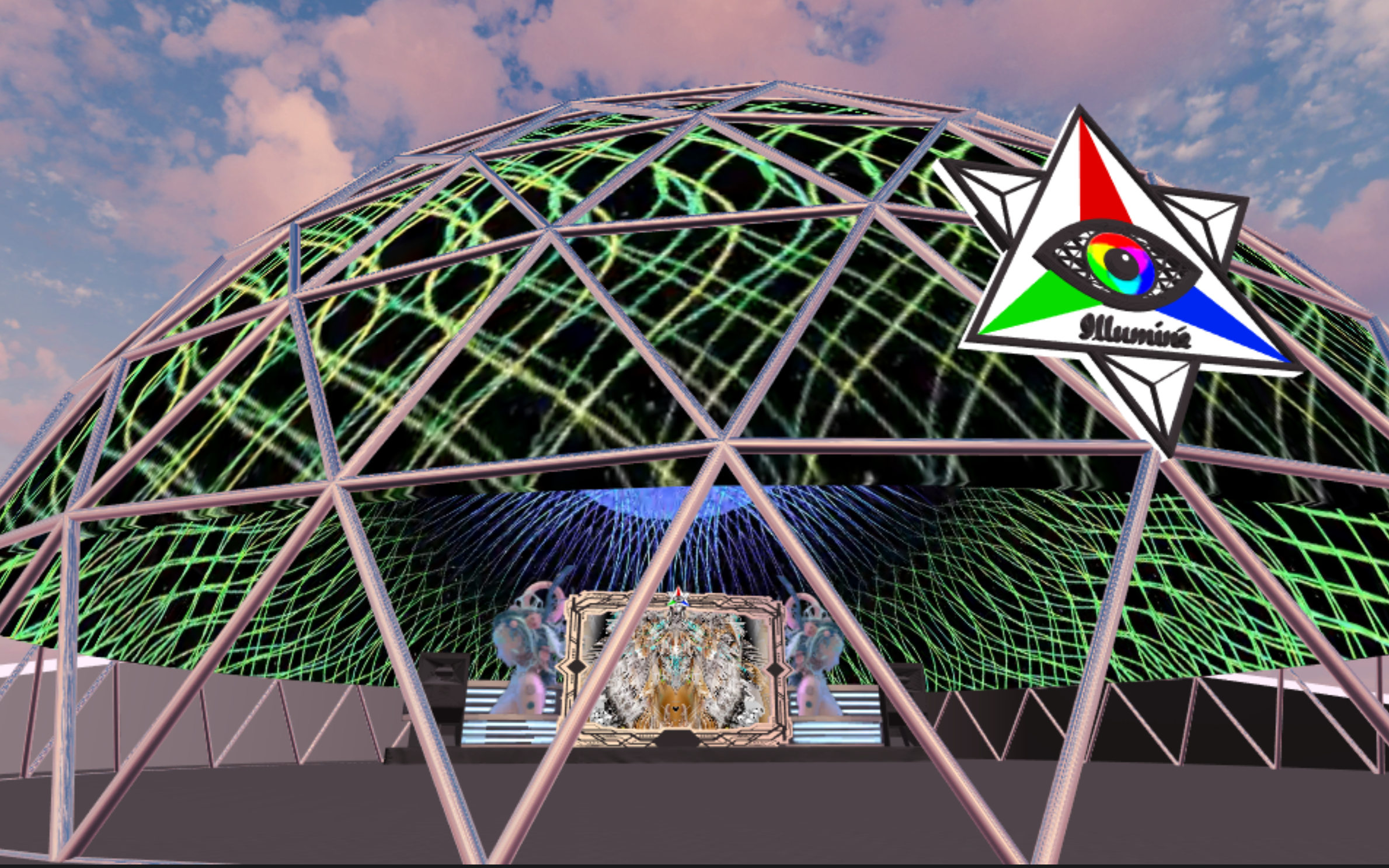 VR dome party screenshot